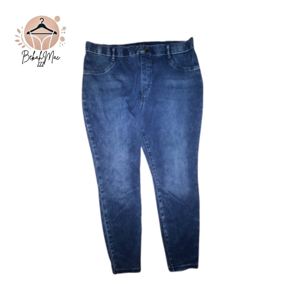 Time and Tru Women’s Denim Jeggings Size 20 Regular Fit Mid-Rise